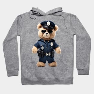 Police Officer Teddy Bear Hoodie